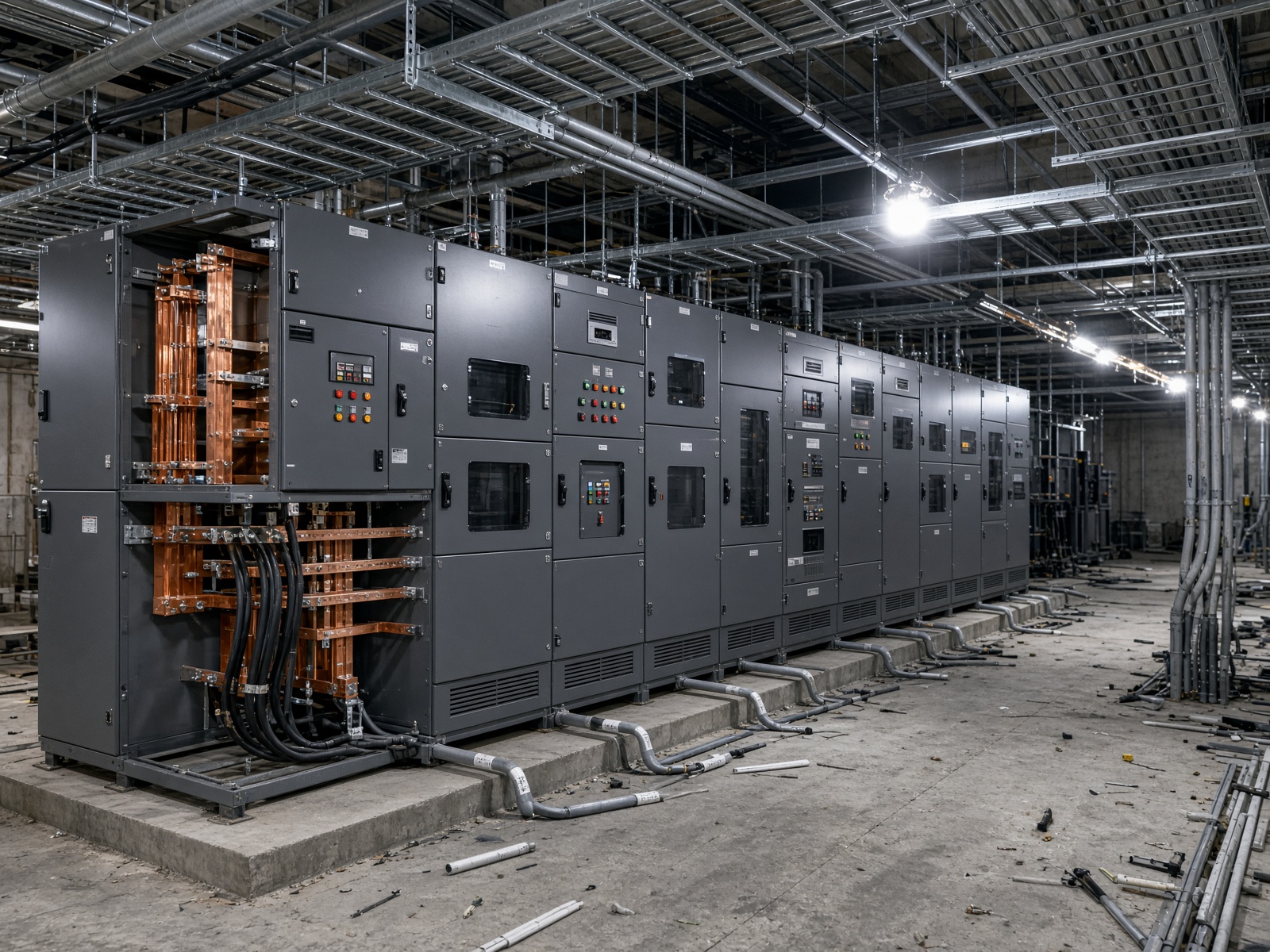 Illustrative medium-voltage switchgear lineup